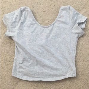 NWOT Grey Brandy Melville Crop Top